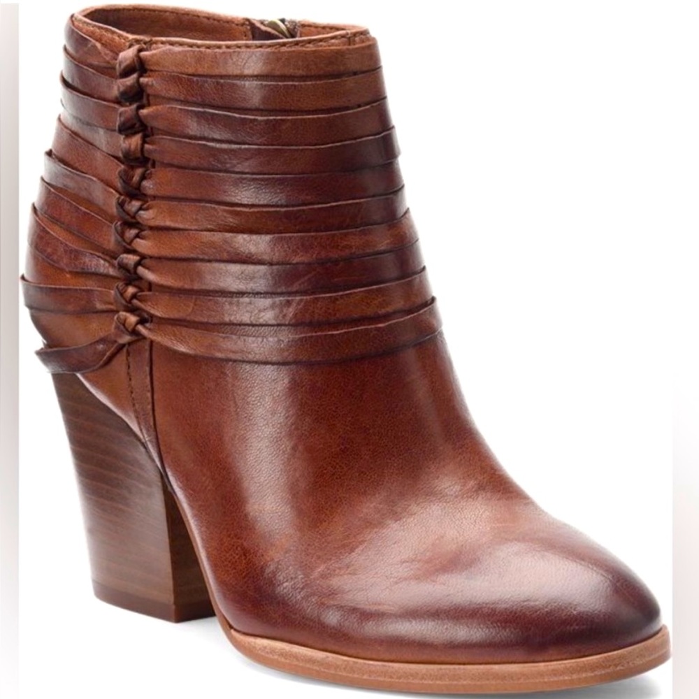 Isola Brown Leather Booties size 7.5